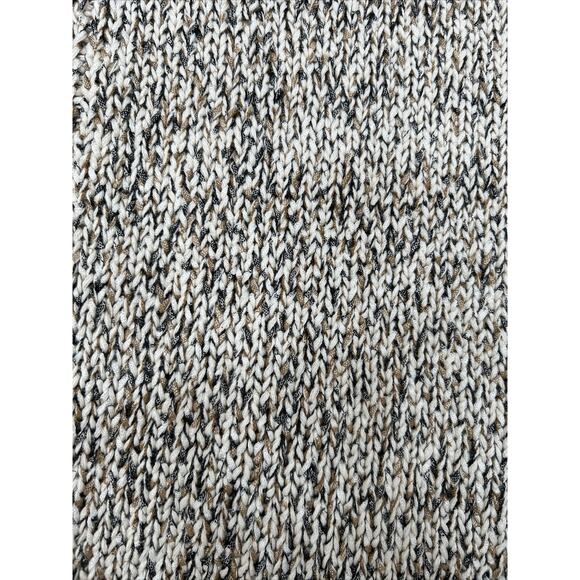 J. Jill Size Medium Marled Knit Cozy Cotton Blend Sweater Neutral Open Knit NWT - Picture 8 of 13